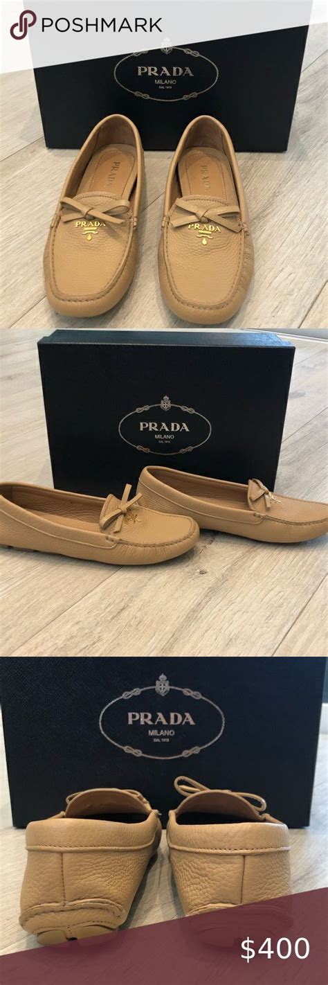 prada leather driver moccasins|prada drivers shoes for women.